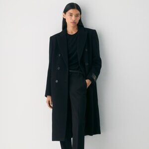 NWT Aritzia Ceremony Coat, (Re)camel Wool, Black, Size Small